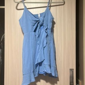 Blue mini dress